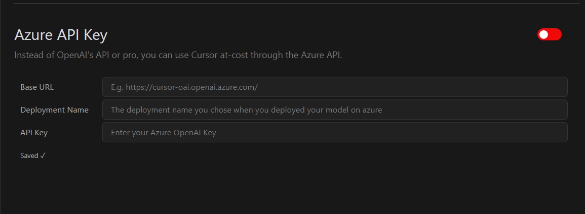 Azure API 密钥